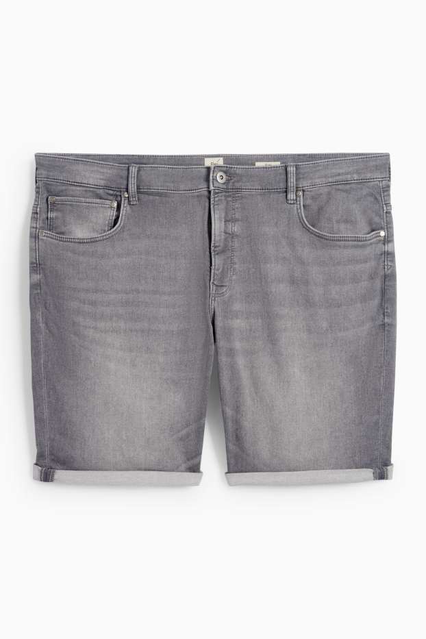 Men - Denim shorts - Flex jog denim - LYCRA® - denim-gray