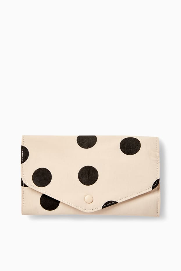 Mujer - Joyero - de lunares - beige claro