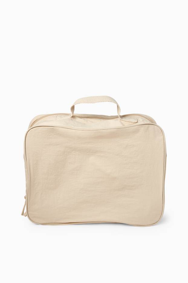 Dames - Reistas - 3-delig - licht beige