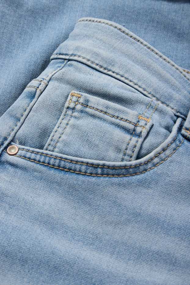 Femmes - Bermuda en jean - mid waist - LYCRA® - jean bleu clair