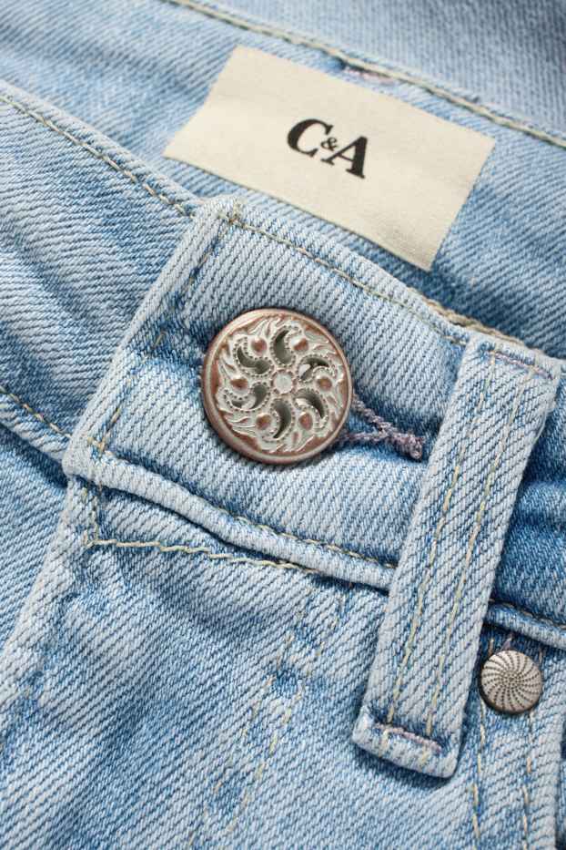 Women - Flared jeans - high waist - LYCRA® - denim-light blue