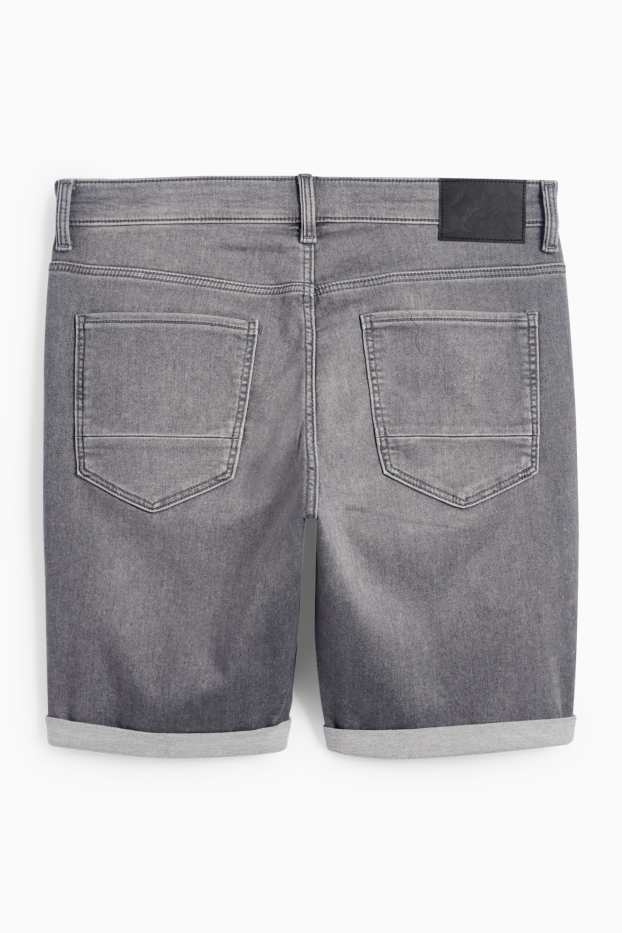 Men - Denim shorts - Flex jog denim - LYCRA® - denim-light gray