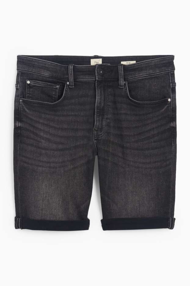 Hommes - Short en jean - Flex jog denim - LYCRA® - jean gris foncé