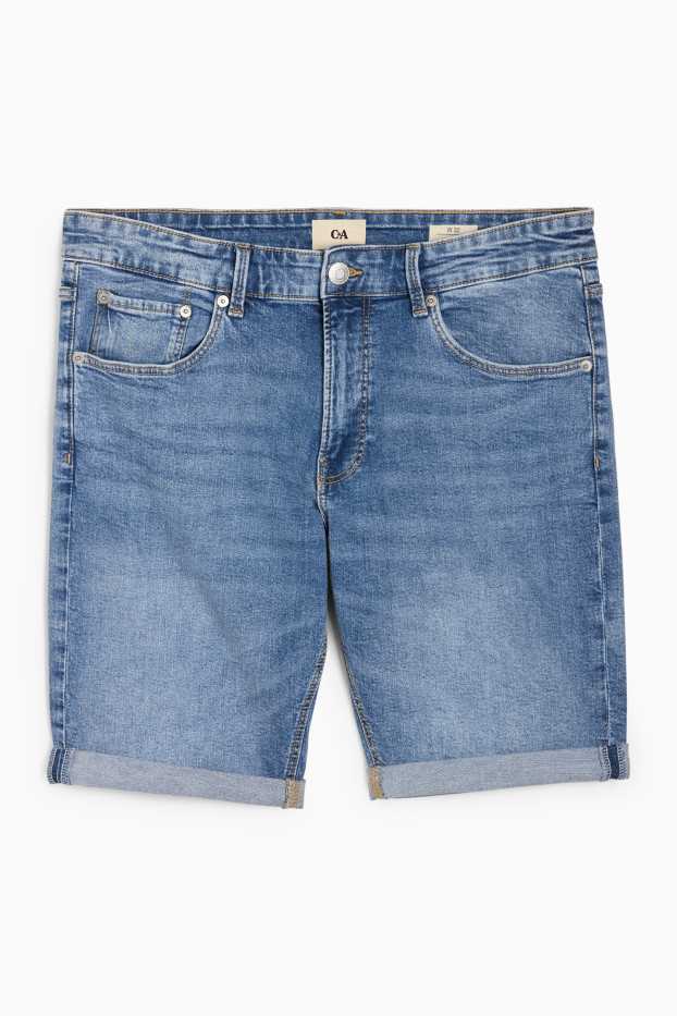 Herren - Jeans-Shorts - LYCRA® - jeansblau