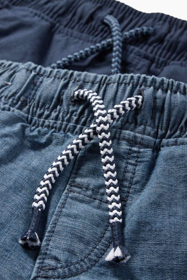 Niños: niños - Pack de 2 - bermudas - azul oscuro