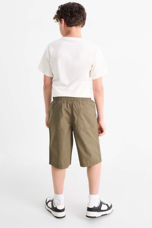 Děti - chlapci - Multipack 3 ks - bermudy - tmavomodrá