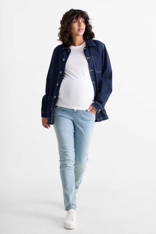 Femei - Jeans gravide - slim jeans - LYCRA® - denim-albastru deschis