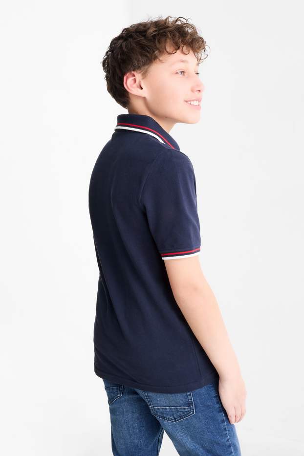 Enfants garçons - Polo - bleu foncé