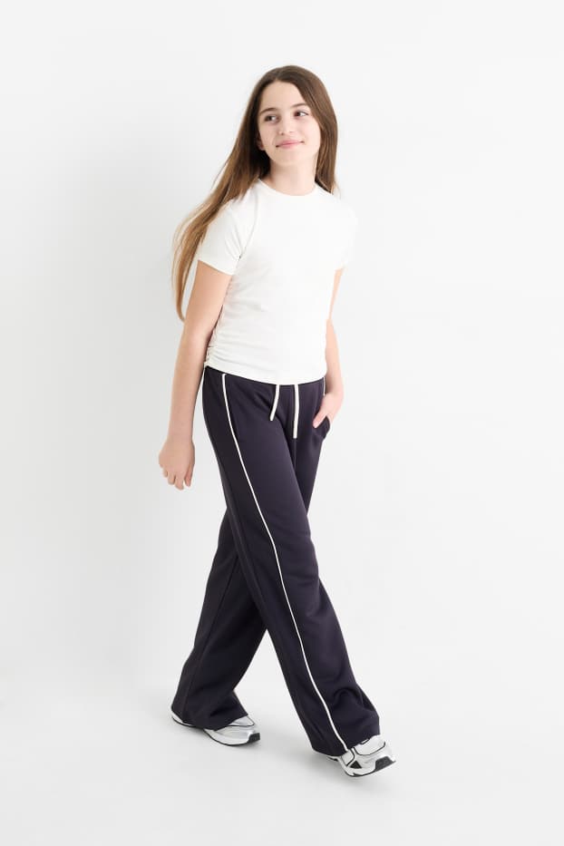 Kinder Mädchen - Funktions-Jogginghose - dunkelblau