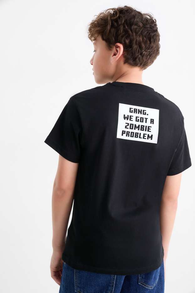 Kinderen: jongens - Minecraft - T-shirt - zwart