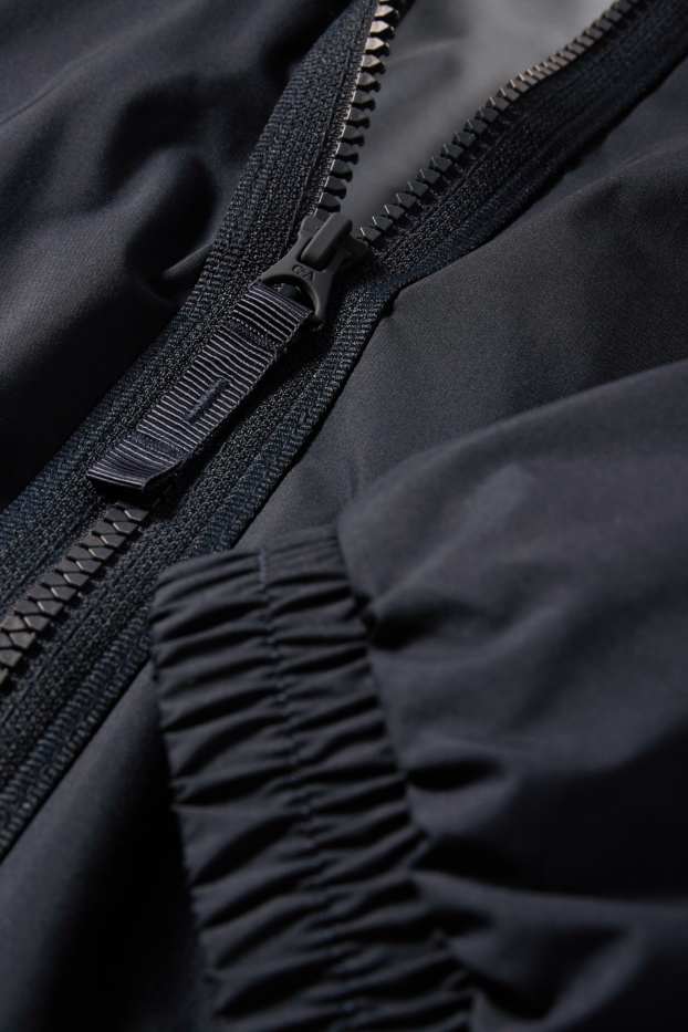 Bărbați - Jachetă cu glugă - rezistentă la apă - albastru închis