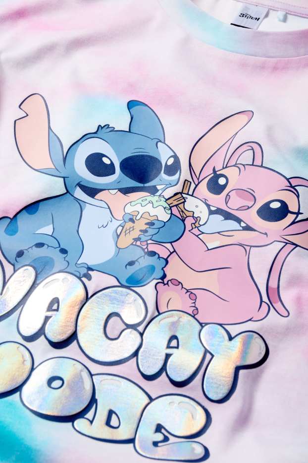 Copii - Fete - Lilo & Stitch - tricou cu mânecă scurtă - cu model - roz