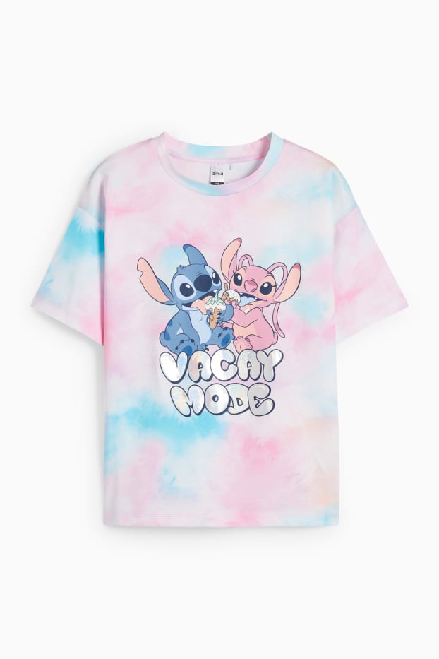 Copii - Fete - Lilo & Stitch - tricou cu mânecă scurtă - cu model - roz