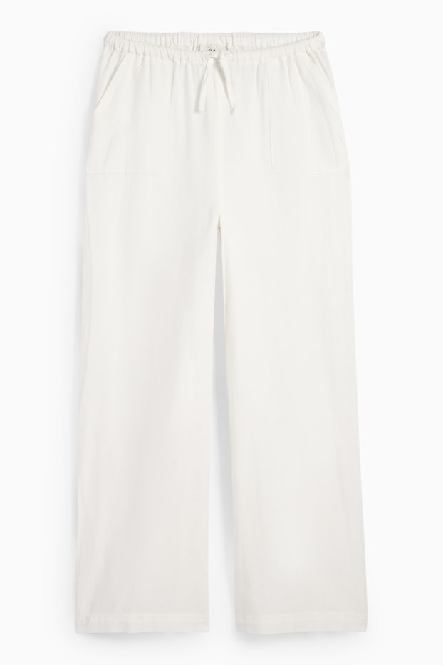 Enfants filles - Pantalon de toile - blanc crème