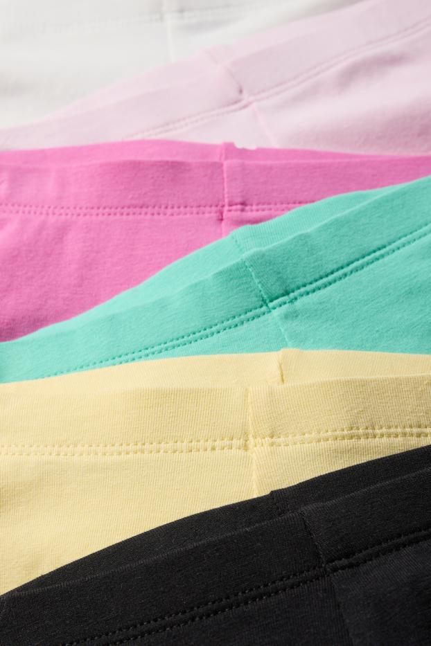 Copii - Fete - Multipack 6 perechi - pantaloni de ciclism - alb