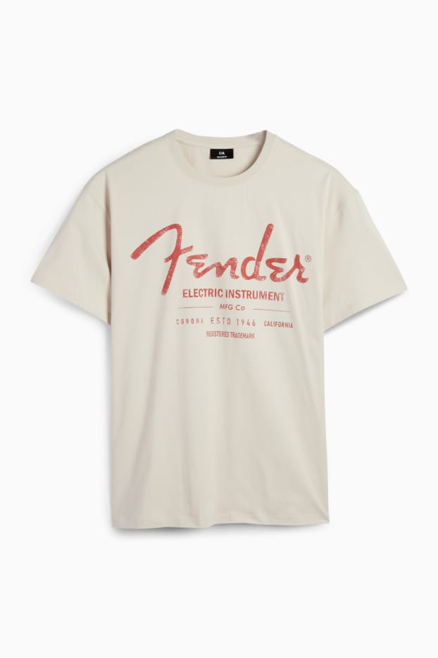 Home - Samarreta de màniga curta - relaxed fit - Fender - beix clar