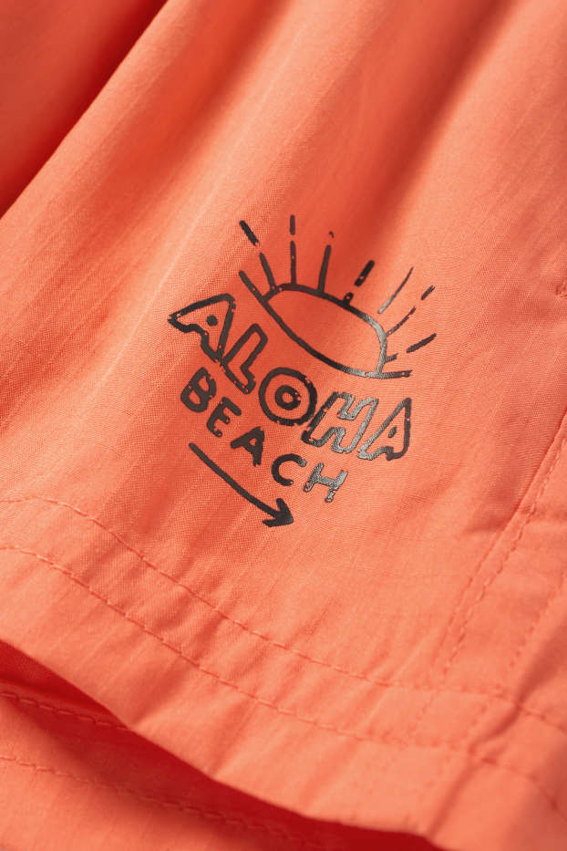 Kinderen: jongens - Aloha - zwemshorts - oranje