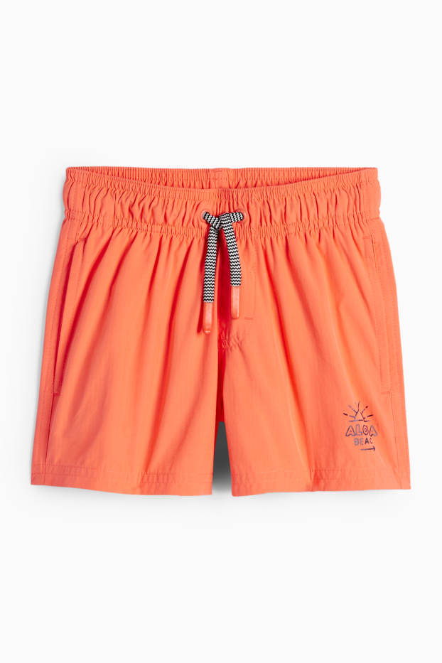 Kinderen: jongens - Aloha - zwemshorts - oranje