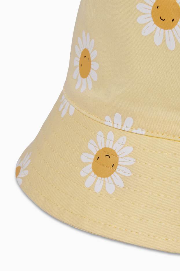Copii - Fete - Floare - pălărie - galben deschis