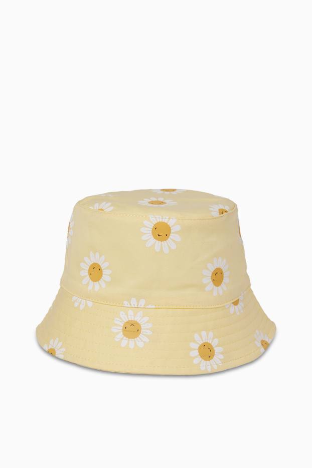 Copii - Fete - Floare - pălărie - galben deschis
