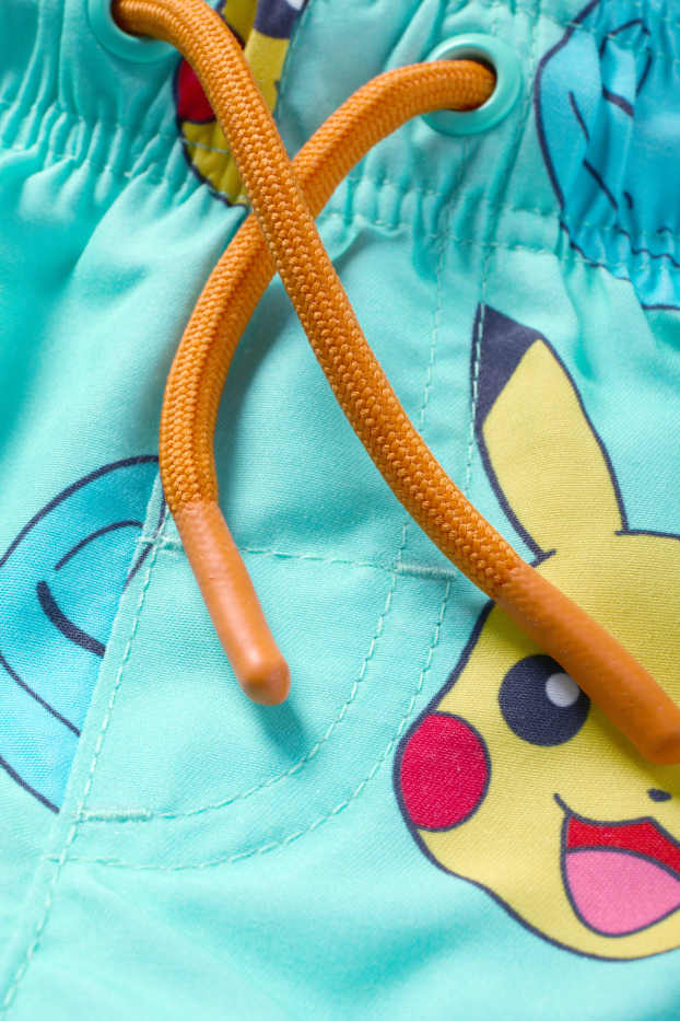 Bambini - Pokémon - shorts da mare - verde menta