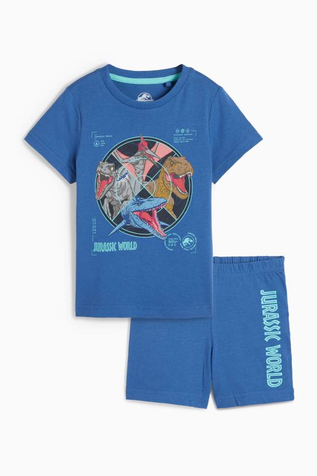 Bambini - Jurassic World - pigiama corto - 2 pezzi - blu