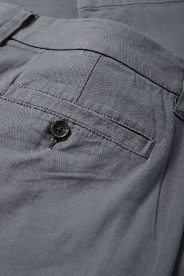Hommes - Chino - tapered fit - gris foncé