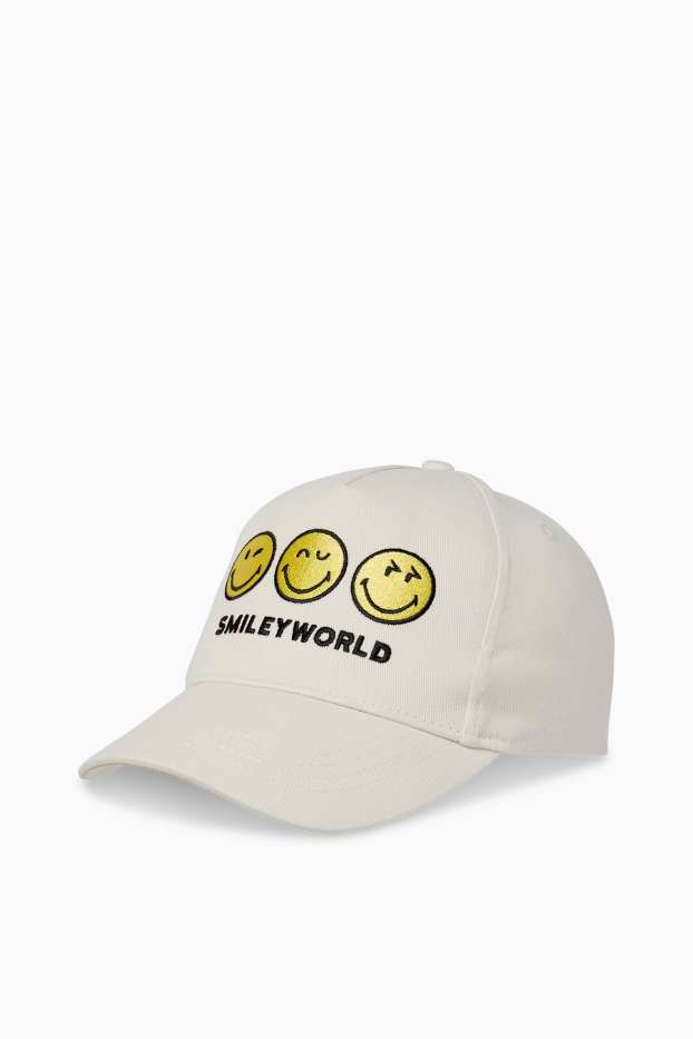 Enfants filles - SmileyWorld® - casquette de baseball - blanc crème