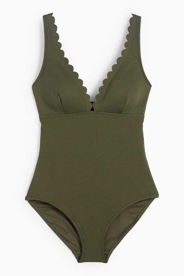 Damen - Shaping-Badeanzug - wattiert - LYCRA® XTRA LIFE™ - khaki