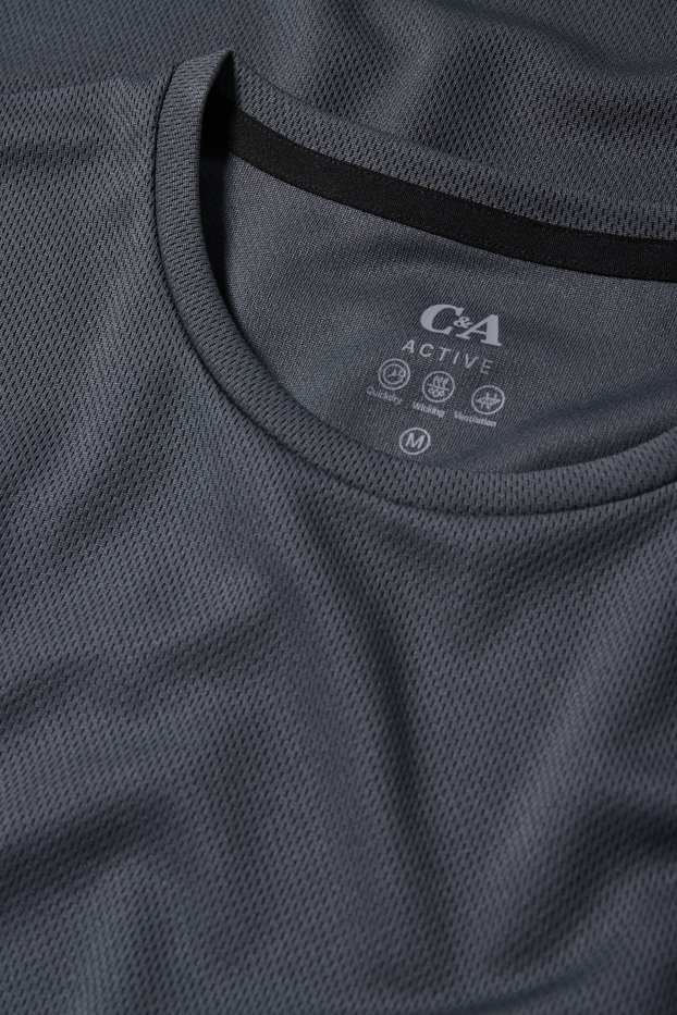 Home - Samarreta de màniga curta tècnica - regular fit - gris fosc