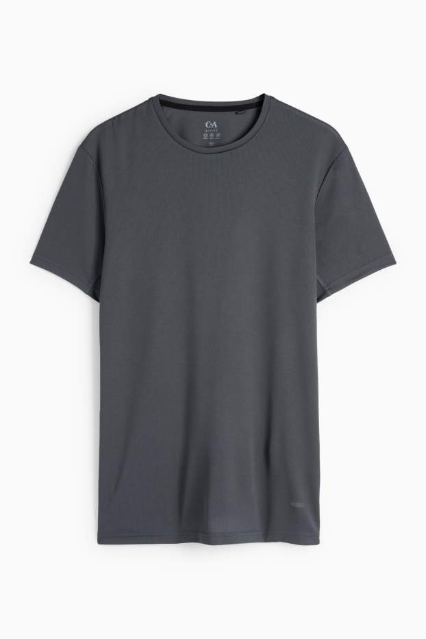 Home - Samarreta de màniga curta tècnica - regular fit - gris fosc