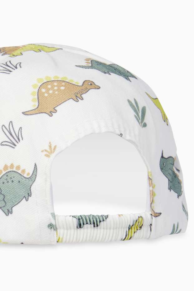 Baby Buben - Dino - Baby-Cap - weiß / grün