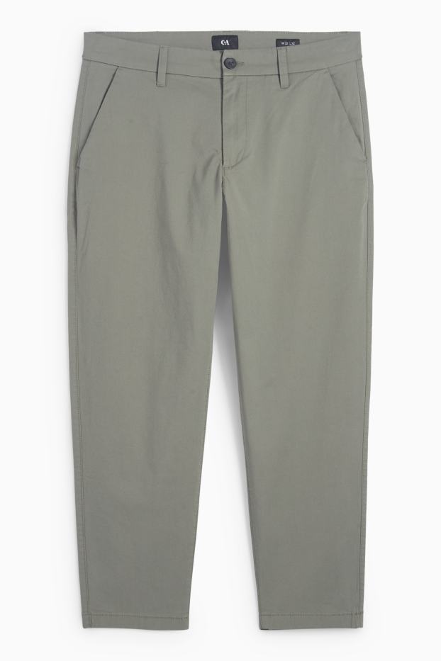 Hommes - Chino - tapered fit - taupe