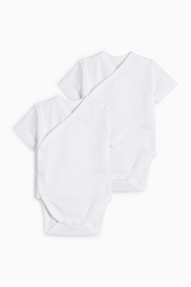 Unisex - Multipack 2 ks - zavinovací body pro miminka - bílá