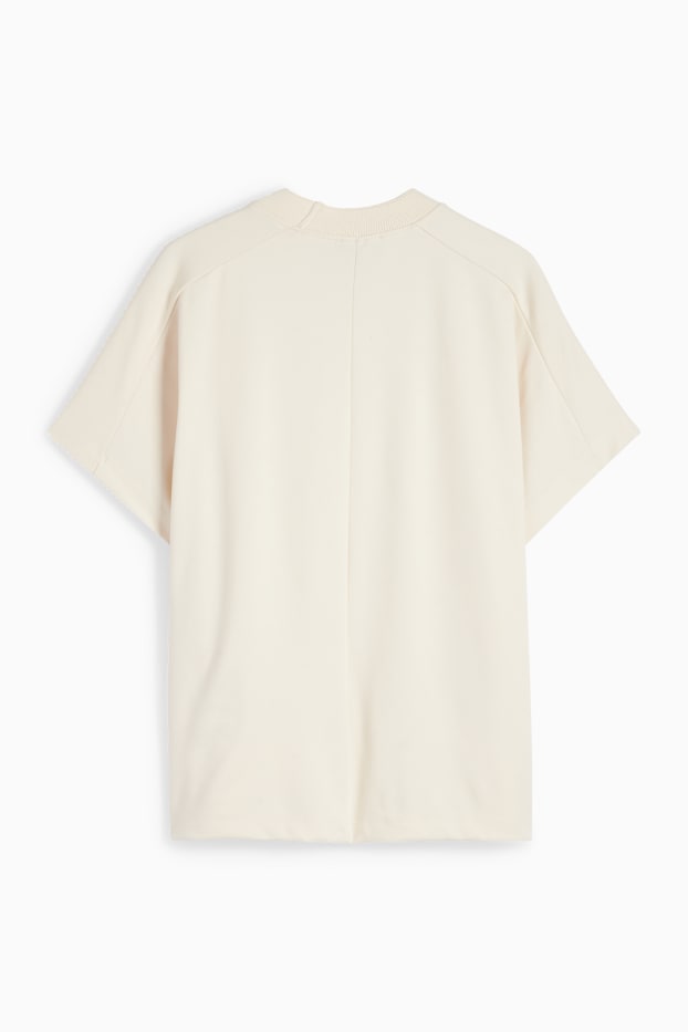 Damen - T-Shirt - Regular Fit - cremeweiß