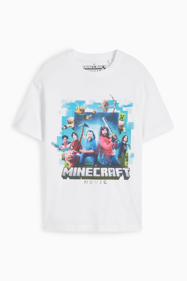 Enfants garçons - Minecraft - T-shirt - blanc
