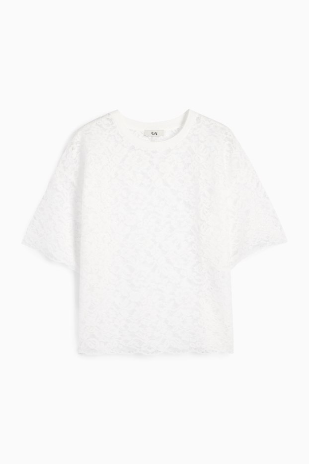 Damen - T-Shirt - Regular Fit - weiss