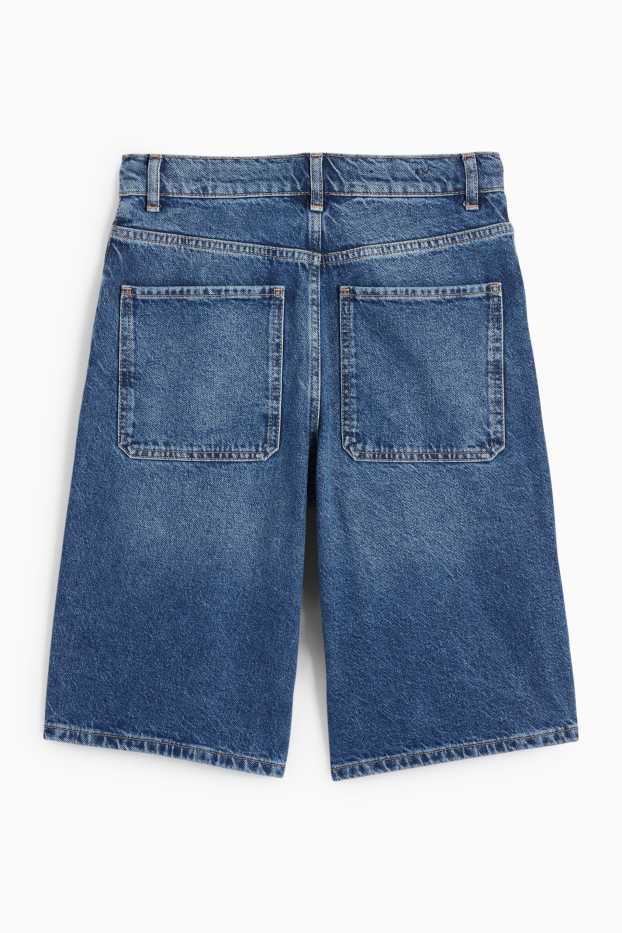 Kinderen: jongens - Bermuda van spijkerstof - jeansblauw