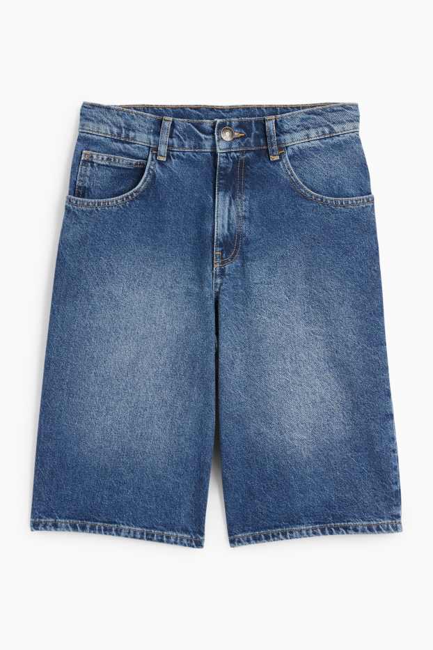 Kinderen: jongens - Bermuda van spijkerstof - jeansblauw