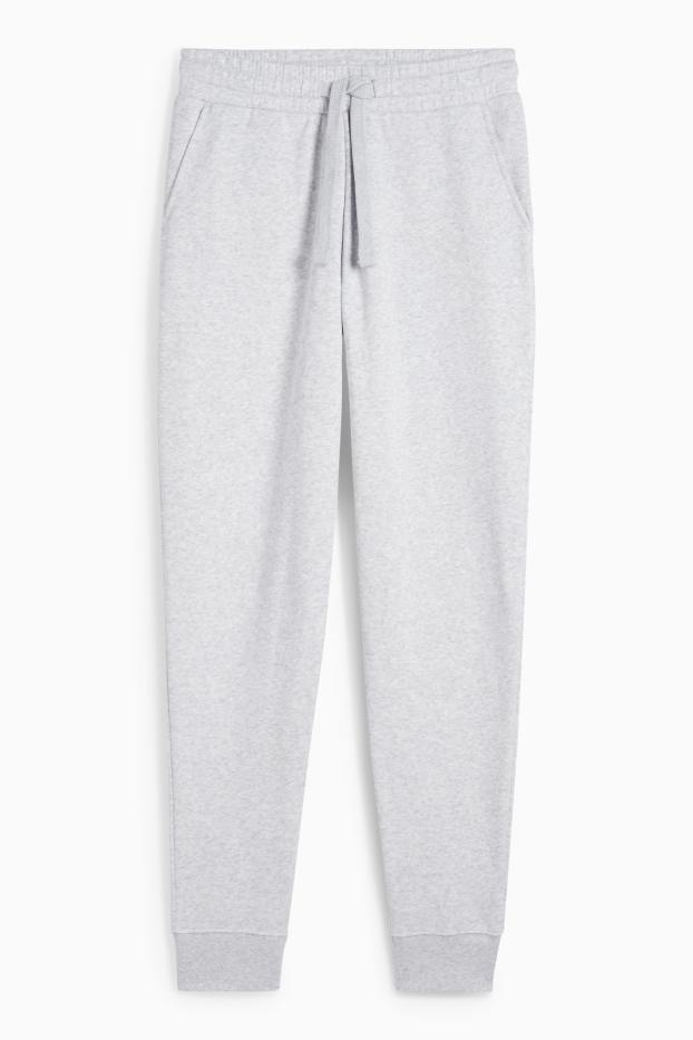 Mujer - Pantalón de deporte básico - gris claro jaspeado