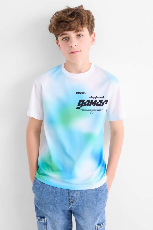 Bambini - Videogiochi - maglia a maniche corte - blu / bianco