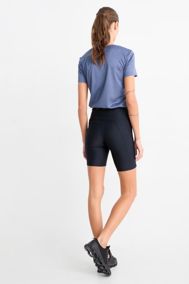 Damen - Radlerhose - 4 Way Stretch - dunkelblau