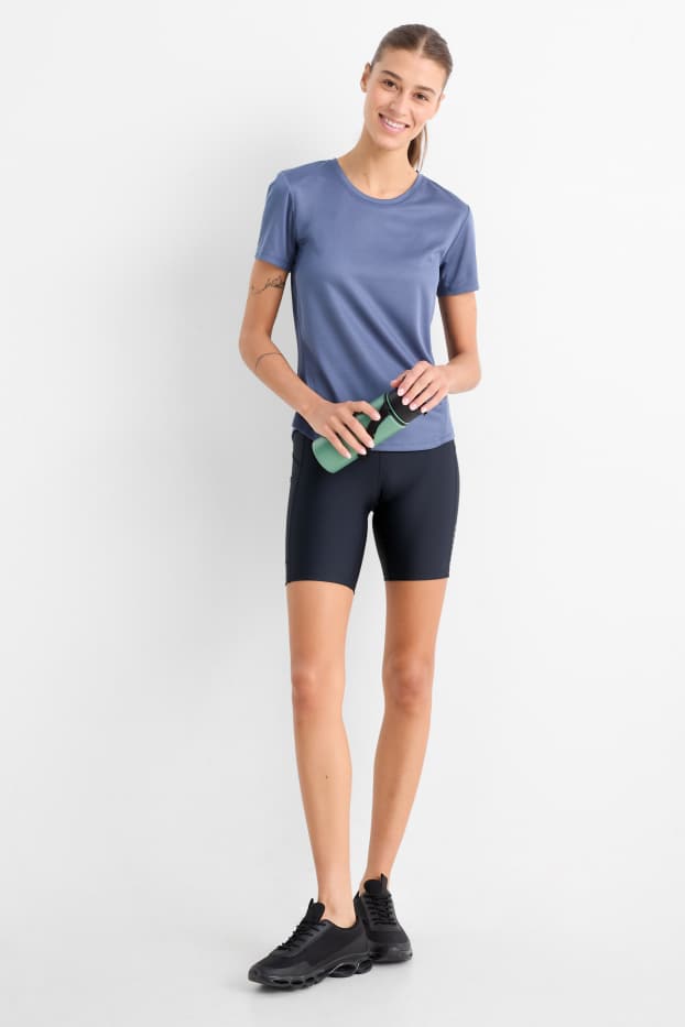 Damen - Radlerhose - 4 Way Stretch - dunkelblau