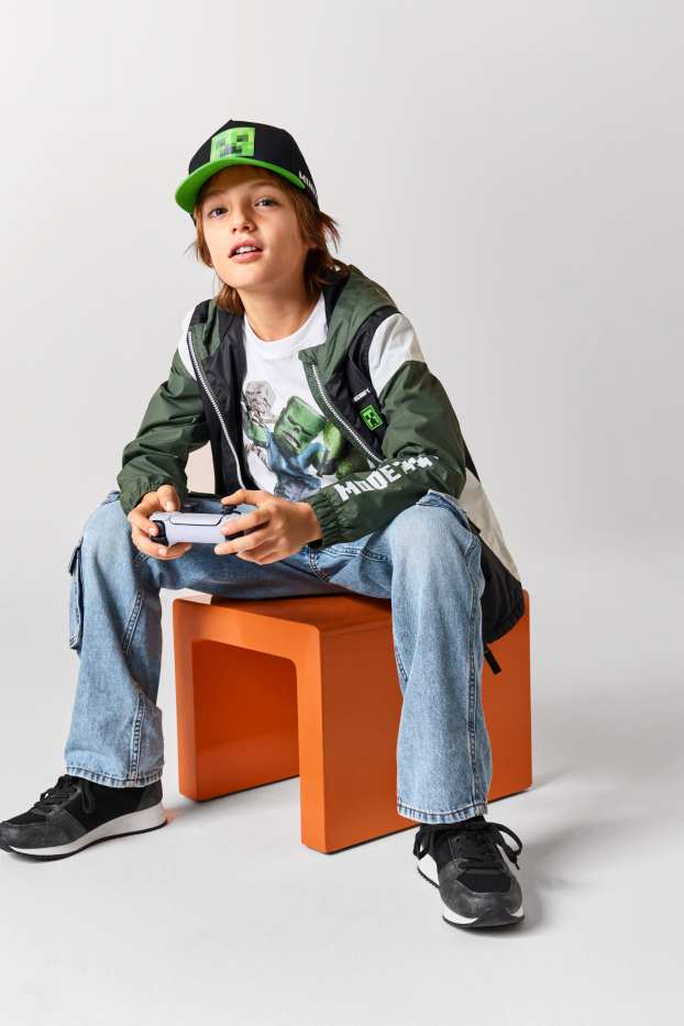Enfants garçons - Minecraft - T-shirt - blanc