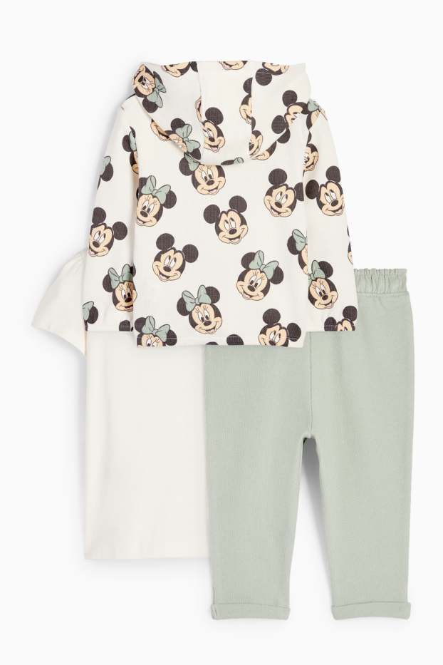 Baby Girls - Minnie Mouse - baby outfit - 3 piece - cremewhite