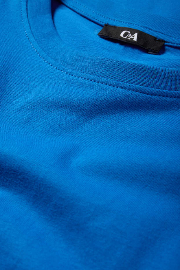 Femmes - Robe-T-shirt - bleu