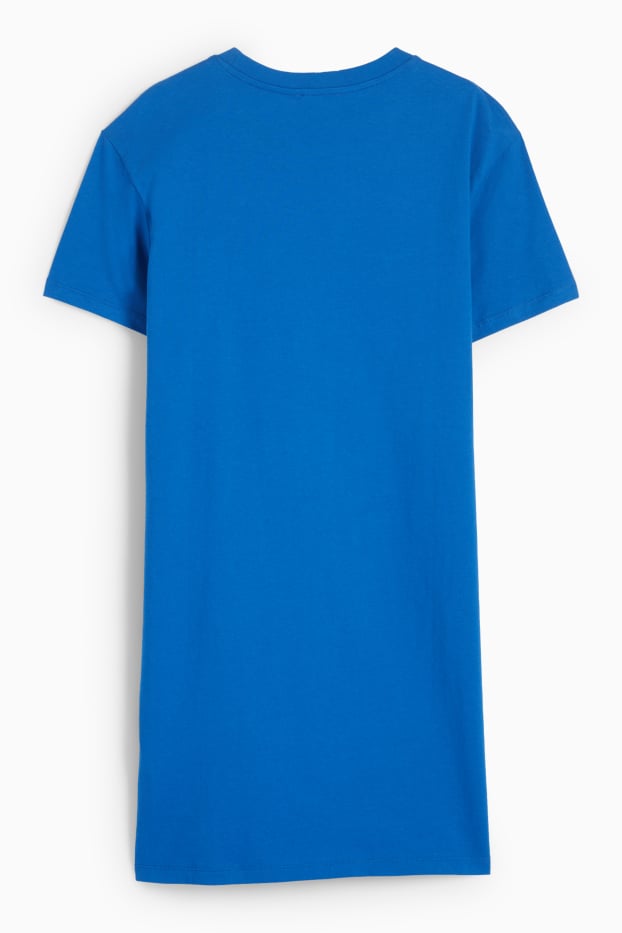 Femmes - Robe-T-shirt - bleu