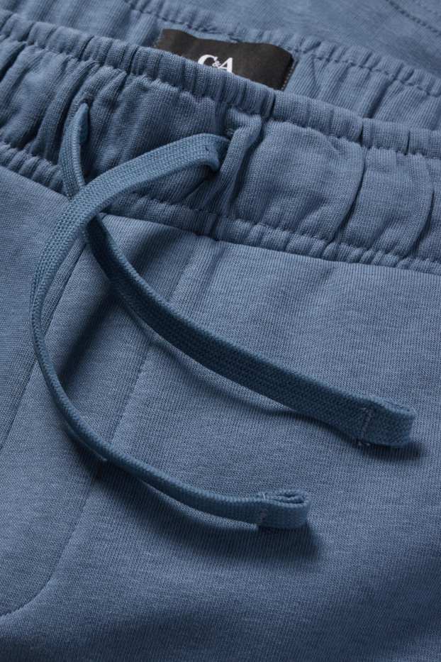 Home - Pantalons curts de xandall - blau fosc
