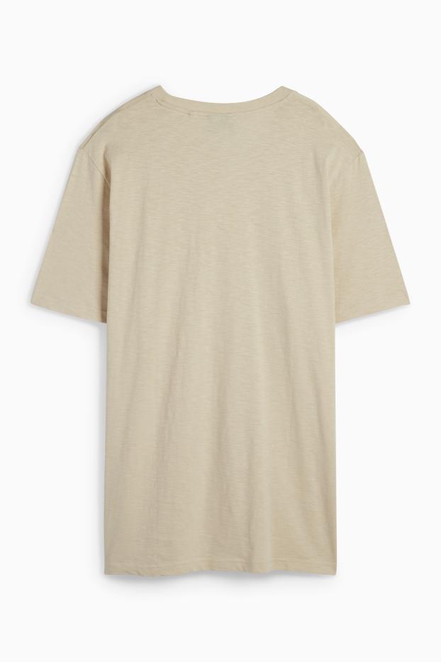 Herren - T-Shirt - Regular Fit - beige