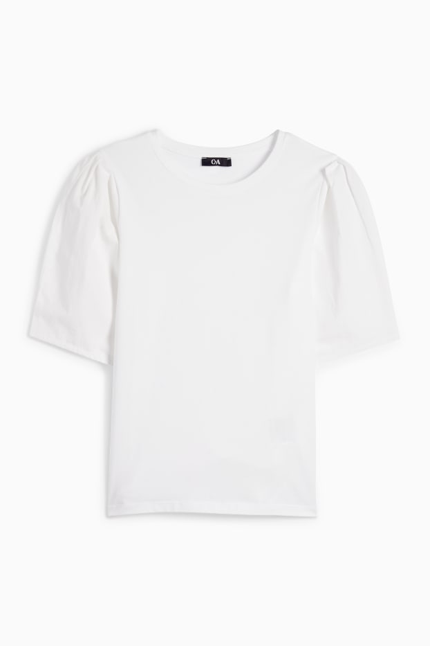 Donna - T-shirt - regular fit - bianco